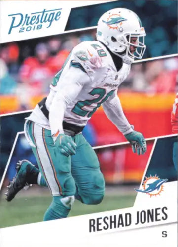 Reshad Jones Miami Dolphins football card from 2018 Prestige #48 NM-MT condition