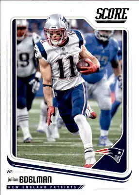 Julian Edelman 2018 Score #207 New England Patriots NFL Football Card NM-MT