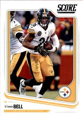 2018 Score Le’Veon Bell Pittsburgh Steelers NFL Football Card NM-MT for collectors