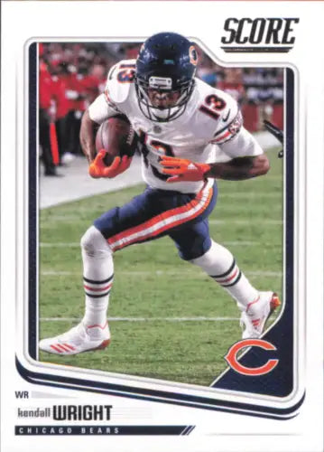 Kendall Wright Chicago Bears NFL football card from 2018 Score #58 in NM-MT condition