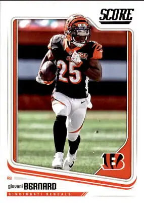 Giovani Bernard Cincinnati Bengals 2018 Score NFL Football Card NM-MT Quality Image