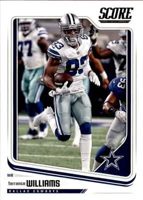 Terrance Williams Dallas Cowboys NFL Football Card 2018 Score #87 NM-MT collectible