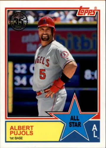 2018 Topps 1983 Topps All-Stars #83AS-43 Albert Pujols baseball card with original gloss