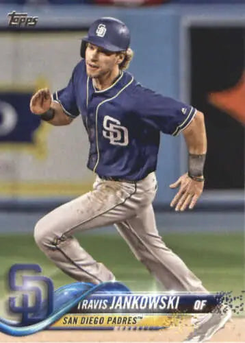 2018 Topps #464 Travis Jankowski NM-MT Padres baseball card with original gloss