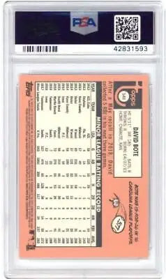 Graded 2018 Topps Heritage David Bote #540 Baseball Card PSA 10 for collectors