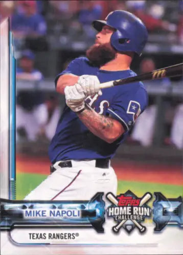 Mike Napoli Texas Rangers Topps Home Run Challenge MLB Baseball card 2018