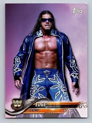 Edge Wrestling Card from 2018 Topps WWE #192 featuring the iconic WWE Superstar