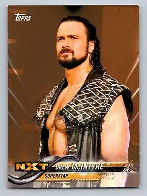 Drew McIntyre wrestling card from 2018 Topps WWE #30 Drew McIntyre Bronze set