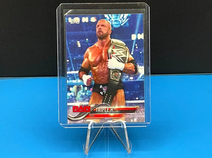 Triple H Raw WWE trading card from 2018 Topps WWE Base set, card #94