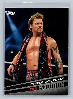 Chris Jericho Evolution wrestling card from 2018 Topps WWE flat rate collectible