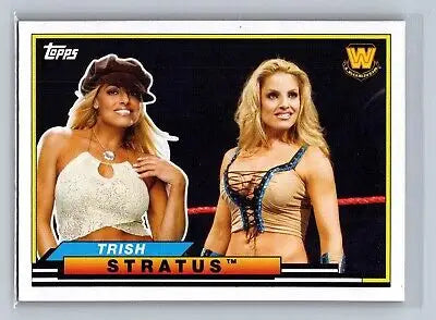 Trish Stratus wrestling card from 2018 Topps WWE Heritage Big Legends collection