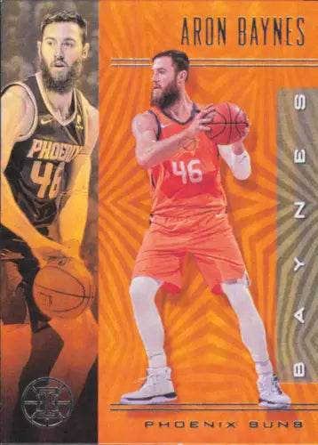 Aron Baynes basketball card from 2019-20 Panini Illusions Trophy Collection Orange