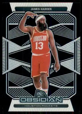 James Harden 2019-20 Panini Obsidian #63 Basketball Card for Houston Rockets fans