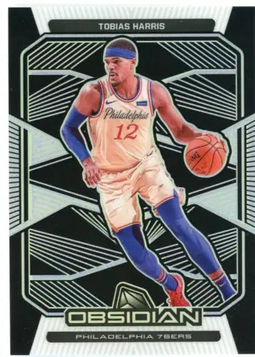 Tobias Harris 2019-20 Panini Obsidian basketball card from Philadelphia 76ers