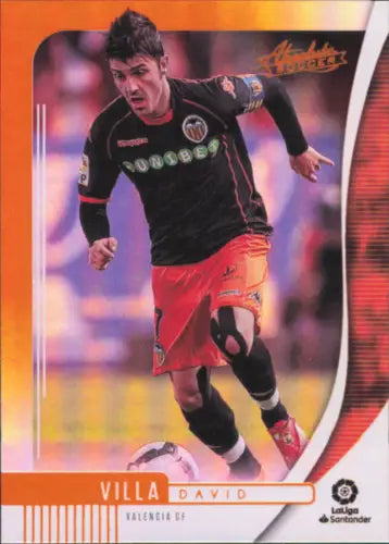 David Villa 2019-20 Absolute Orange #9 Soccer Card from Valencia CF La Liga NM-MT