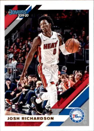 Josh Richardson 2019-20 Donruss #109 basketball card with original gloss by Simply Sandoval