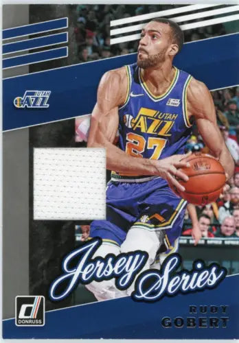 Rudy Gobert 2019-20 Donruss Jersey Series #16 Utah Jazz Basketball Card for collectors