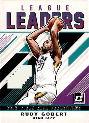 Rudy Gobert 2019-20 Donruss League Leaders basketball card for Utah Jazz collectors