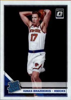 2019-20 Donruss Optic Ignas Brazdeikis Rookie Card NY Knicks NM-MT Condition