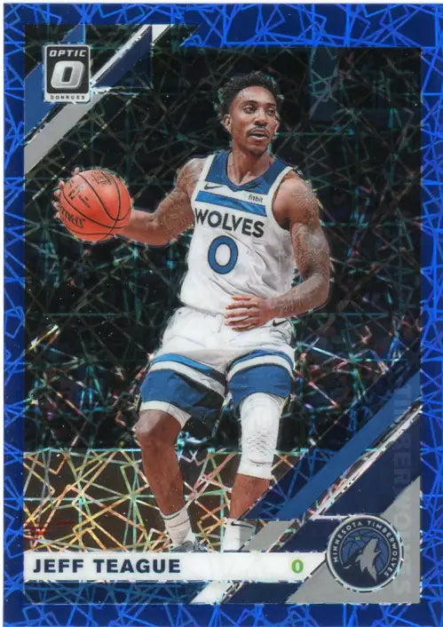 2019-20 Donruss Optic Blue Velocity 101 Jeff Teague Minnesota Timberwolves NM-MT