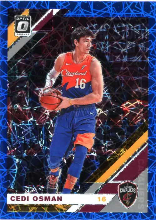 2019-20 Donruss Optic Blue Velocity 114 Cedi Osman Cleveland Cavaliers NBA NM-MT