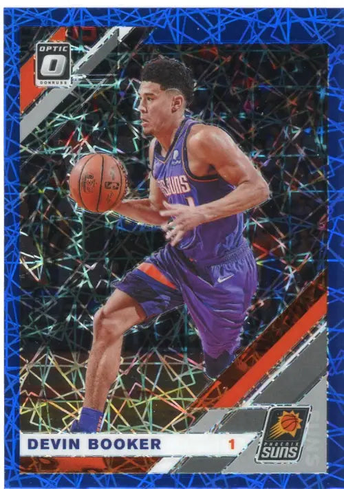 2019-20 Donruss Optic Blue Velocity #115 Devin Booker Phoenix Suns Card NM-MT