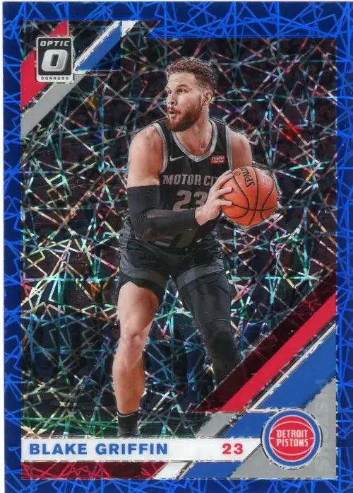 Blake Griffin 2019-20 Donruss Optic Blue Velocity basketball card from Detroit Pistons