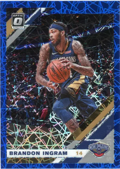 2019-20 Donruss Optic Blue Velocity 23 Brandon Ingram New Orelans Pelicans NM-MT