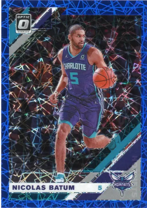 2019-20 Donruss Optic Blue Velocity #24 Nicolas Batum Charlotte Hornets NM-MT