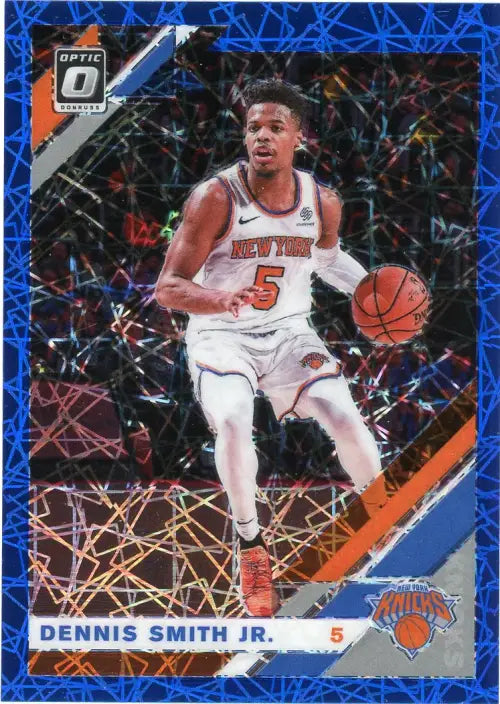 2019-20 Donruss Optic Blue Velocity #53 Dennis Smith Jr New York Knicks NM-MT