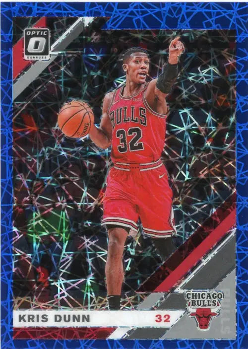 2019-20 Donruss Optic Blue Velocity #54 Kris Dunn Chicago Bulls Basketball NM-MT