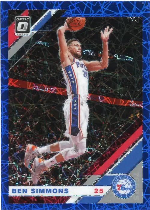 2019-20 Donruss Optic Blue Velocity #55 Ben Simmons Philadelphia 76ers NBA NM-MT