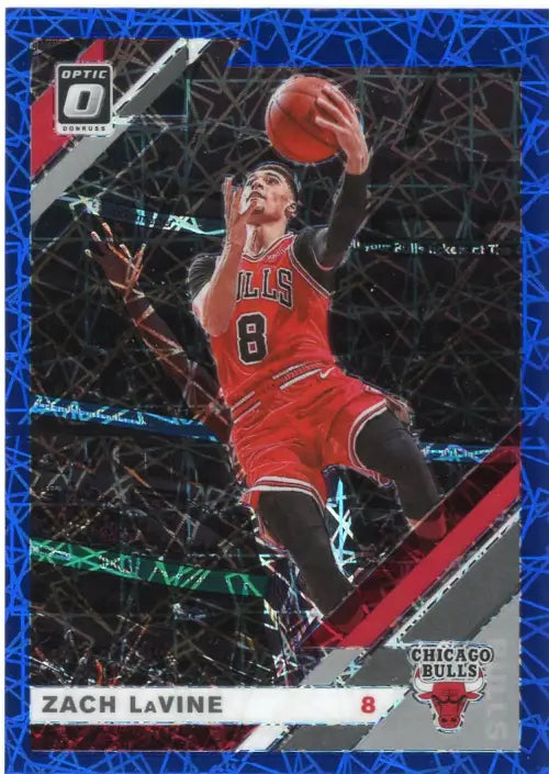 2019-20 Donruss Optic Blue Velocity #64 Zach LaVine Chicago Bulls Card NBA NM-MT