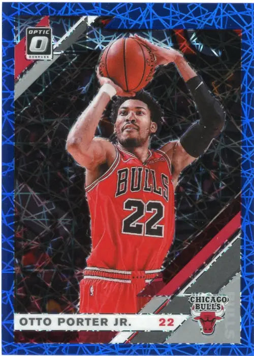 2019-20 Donruss Optic Blue Velocity #74 Otto Porter Jr Chicago Bulls Card NM-MT