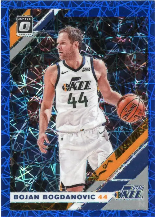 2019-20 Donruss Optic Blue Velocity #79 Bojan Bogdanovic Utah Jazz Card NM-MT