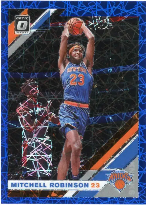 2019-20 Donruss Optic Blue Velocity #83 Mitchell Robinson New York Knicks NM-MT