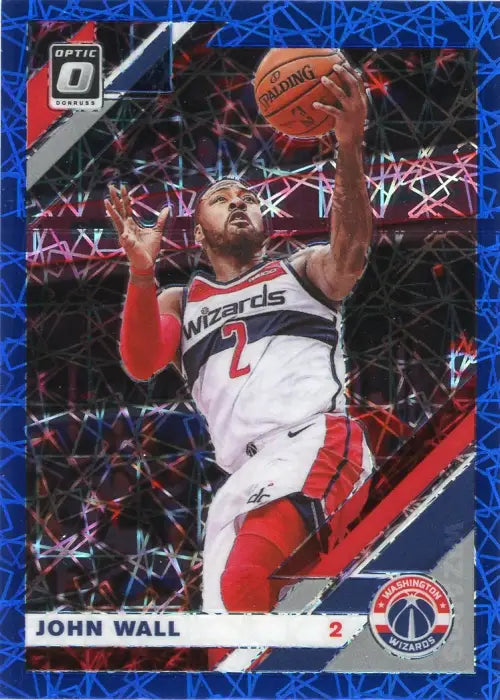 2019-20 Donruss Optic Blue Velocity #99 John Wall Washington Wizards Card NM-MT