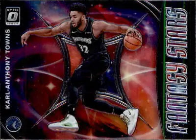 Karl-Anthony Towns 2019-20 Donruss Optic Fantasy Stars basketball card for collectors