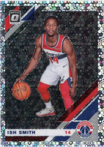 Ish Smith 2019-20 Donruss Optic Fast Break Holo basketball card for Washington Wizards