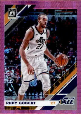 2019-20 Donruss Optic Hyper Pink Rudy Gobert Utah Jazz Basketball Card NM-MT