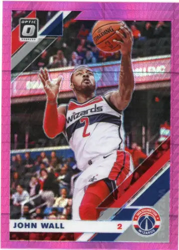 John Wall 2019-20 Donruss Optic Hyper Pink #99 card for Washington Wizards NBA fans