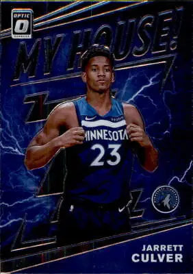 2019-20 Donruss Optic My House Jarrett Culver Minnesota Timberwolves basketball card