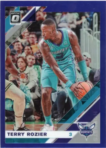 Terry Rozier basketball card from Donruss Optic Purple 2019-20 Charlotte Hornets