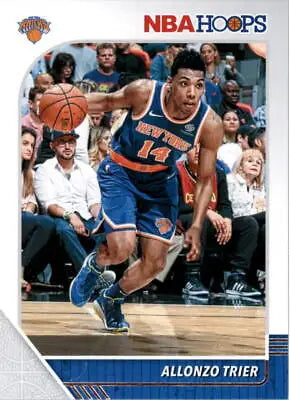 Basketball card of Allonzo Trier from New York Knicks NBA 2019-20 Hoops set