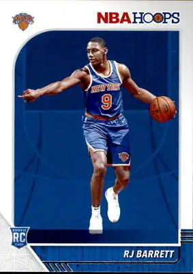 RJ Barrett Rookie Basketball Card from 2019-20 Hoops, New York Knicks, NM-MT condition