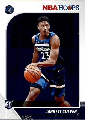 Jarrett Culver Rookie Card 2019-20 Hoops Minnesota Timberwolves Basketball NM-MT