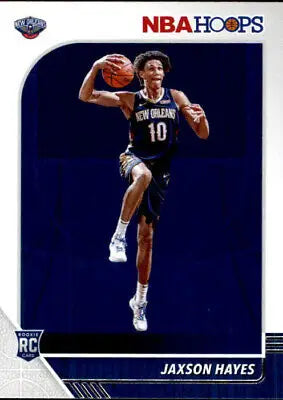 Jaxson Hayes rookie basketball card 2019-20 Hoops New Orleans Pelicans NM-MT