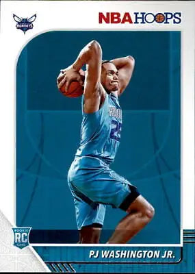 PJ Washington Jr. 2019-20 Hoops Charlotte Hornets Rookie Basketball Card NM-MT