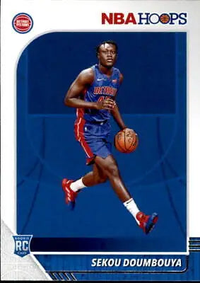 Sekou Doumbouya basketball card from the 2019-20 Hoops Detroit Pistons rookie set