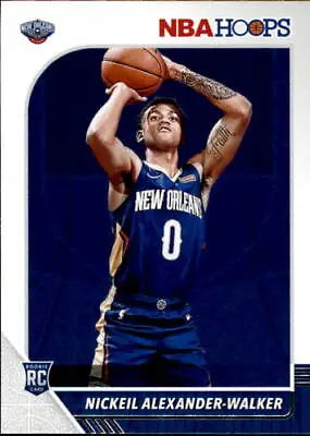 Basketball player card of 2019-20 Hoops Nickeil Alexander Walker New Orleans Pelicans